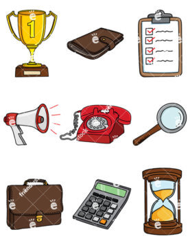 277x357 Leather Wallet Cartoon Vector Clipart
