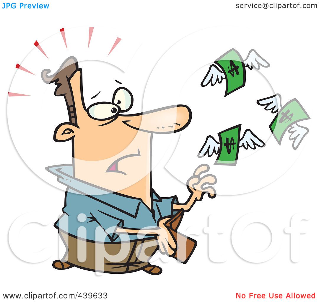 1080x1024 Royalty Free (Rf) Clip Art Illustration Of Cartoon Dollars Flying