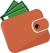 160x170 Wallet Vector Clip Art