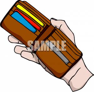 300x295 Art Image A Hand Holding A Wallet Out