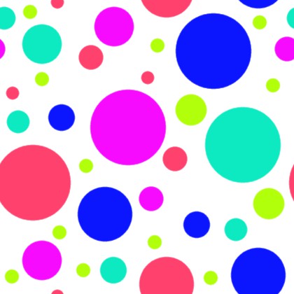 420x420 Click To Get The Codes For This Image. Multi Colored Dots On White
