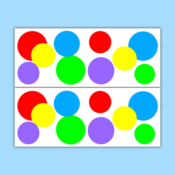 570x570 Rainbow Polka Dot Wallpaper Border Decal Nursery Wall Art