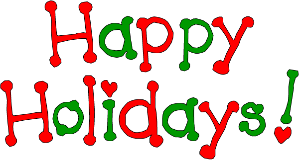 600x324 Clip Art Happy Holidays Clipart