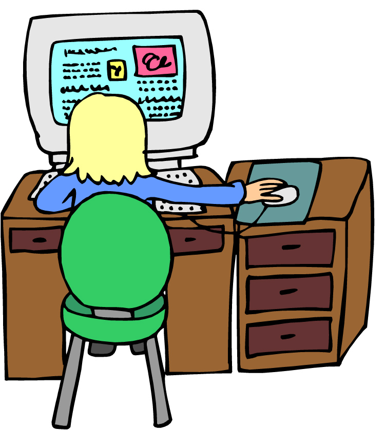 750x839 Computer Clipart Clerk