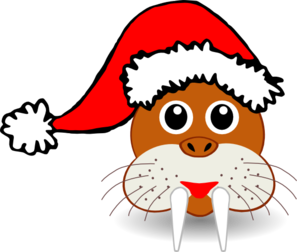 297x252 Santa Walrus Clip Art