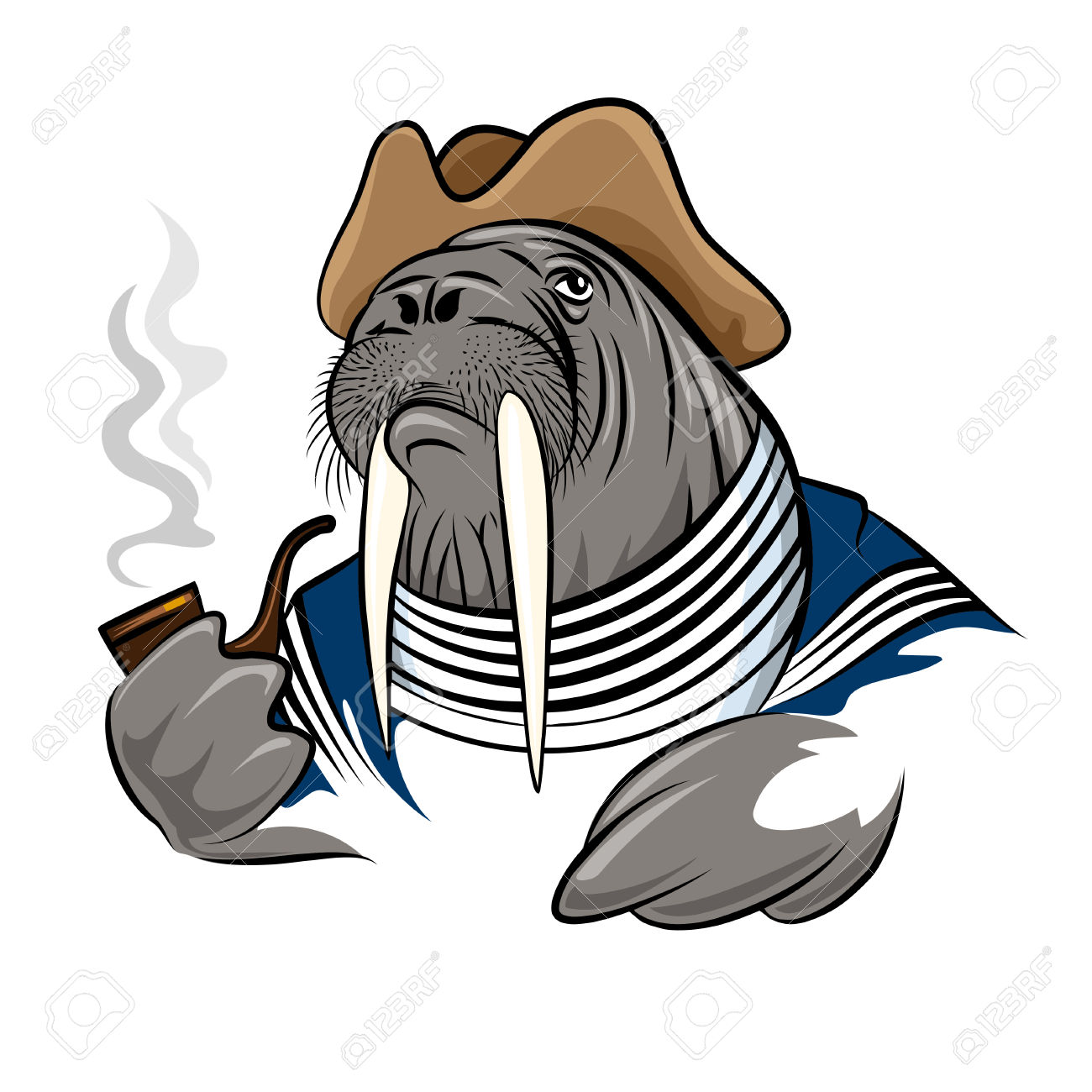 1300x1300 Walrus Clipart Cartoon