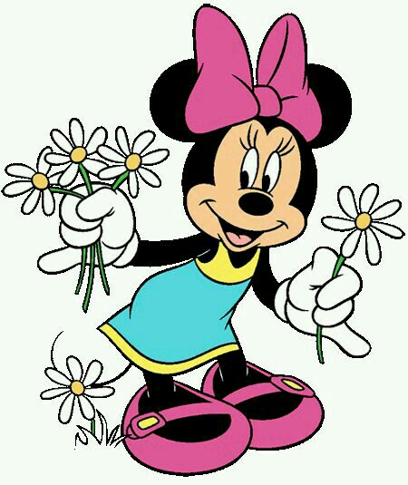 450x535 Minnie Picking Daisies On A Beautiful Summer Day My Favorite