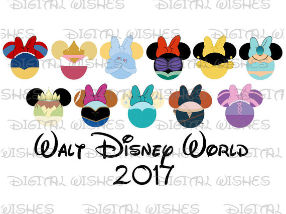 570x426 Princesses In Minnie Mouse Heads Ears