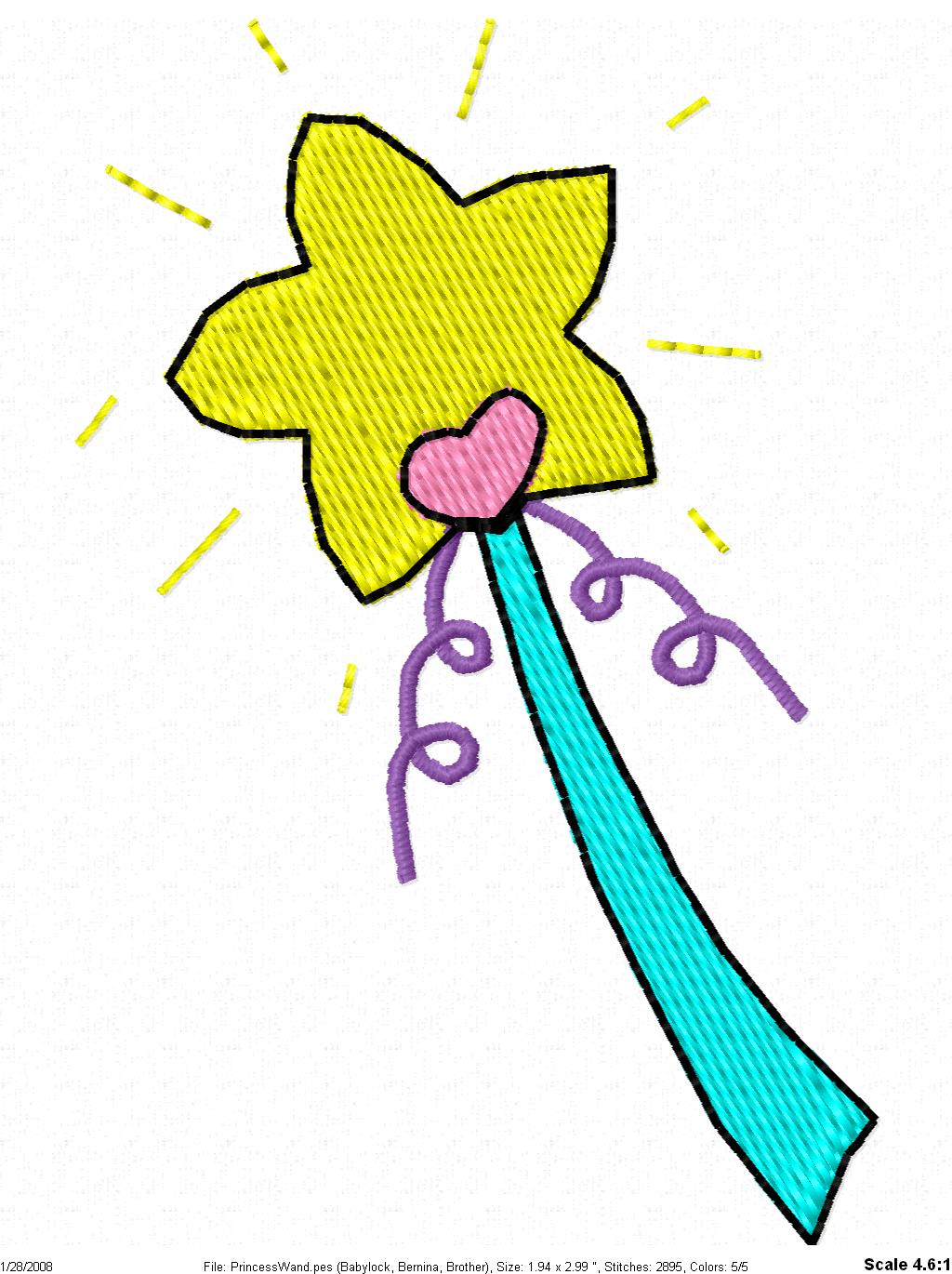 1024x1370 Princess Wand Clipart