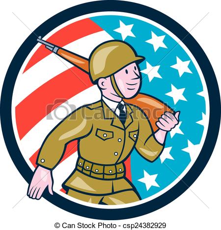 450x470 War Clipart American Soldier