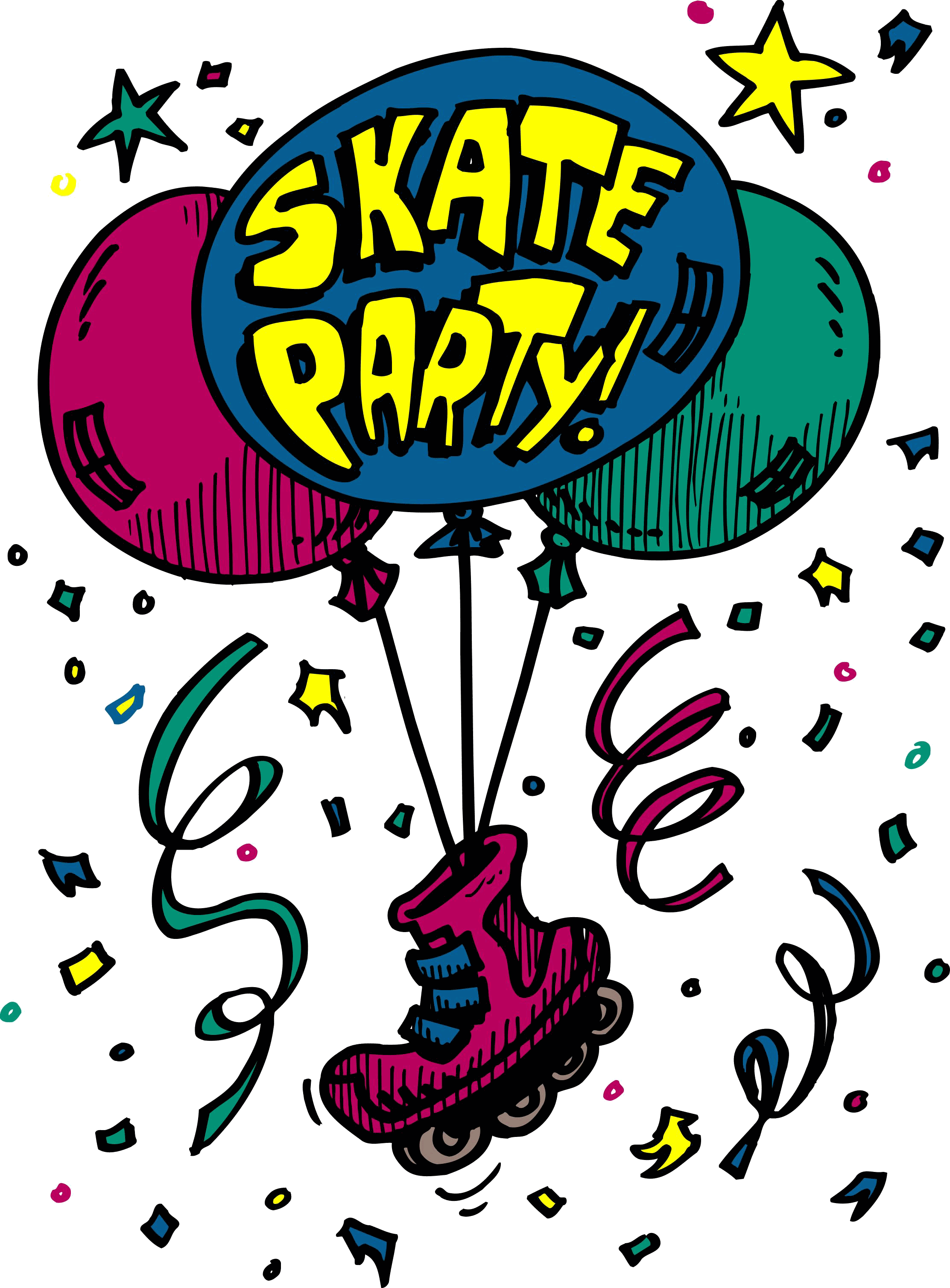 2225x3018 Birthday Clipart Roller Skate 2481668