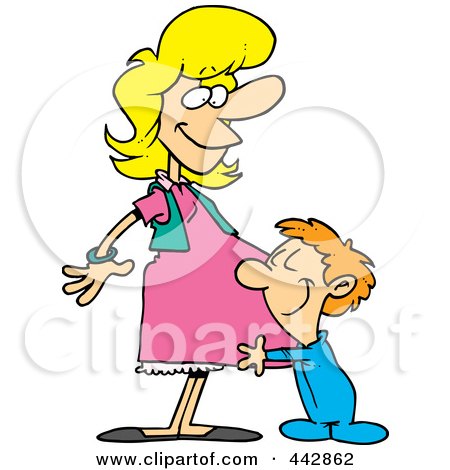 450x470 Royalty Free (Rf) Clip Art Illustration Of A Cartoon Pregnant