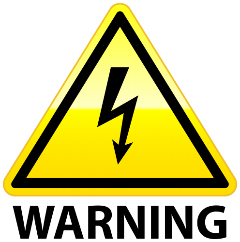496x500 High Voltage Warning Png Clip Art
