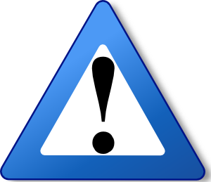 300x259 Ambox Warning Blue Clip Art