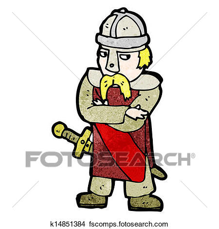 450x470 Clipart Of Cartoon Saxon Warrior K14851384