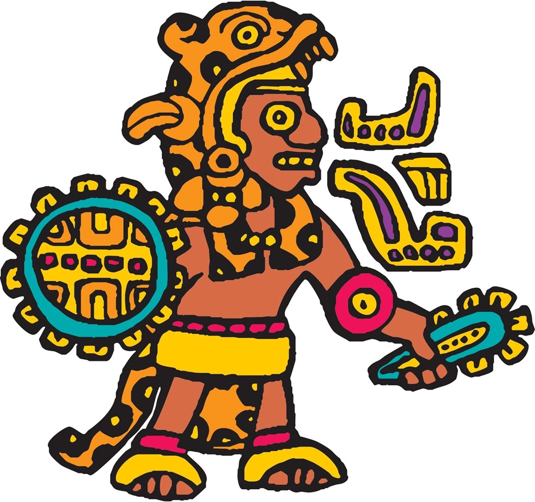 1050x986 Aztec Warrior Clipart Cartoon
