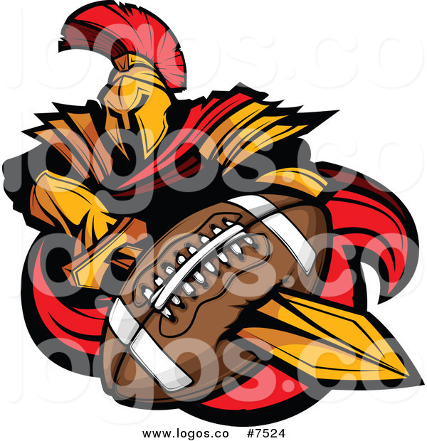 600x620 Royalty Free Cliprt Vector Logo Of Spartan Warrior Stabbing