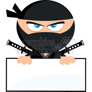 300x300 Royalty Free Royalty Free Rf Clipart Illustration Angry Ninja