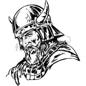 300x300 Royalty Free Viking Warrior. 371791 Vector Clip Art Image