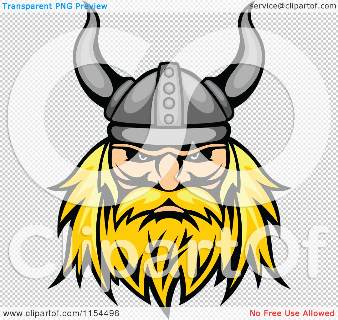 1080x1024 Clipart Of An Aggressive Blond Viking Warrior Face