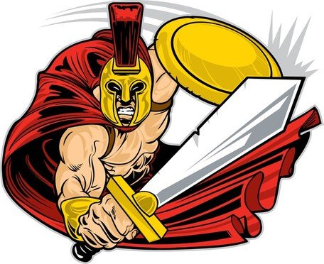 456x372 Warrior Clip Art, Vector Warrior
