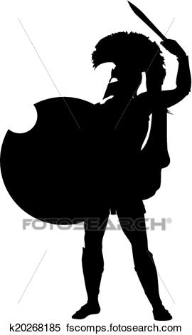 270x470 Clipart Of Spartan. Warriors Theme K20268185