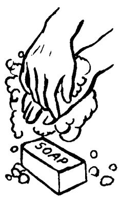 236x392 Hand Washing Clipart Black And White