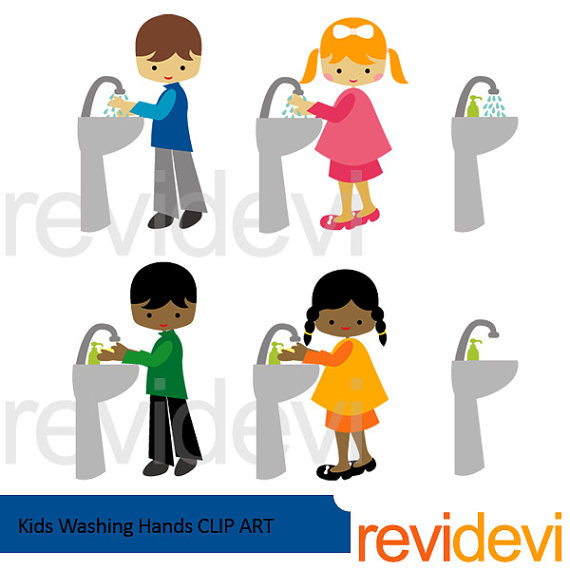 570x570 Kids Washing Hands Clipart Boys Girls Wash Hands Clip Art