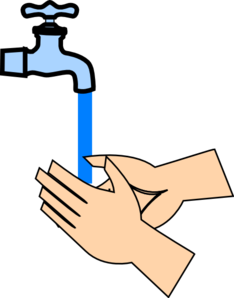 234x298 Rinsing Hands Clip Art