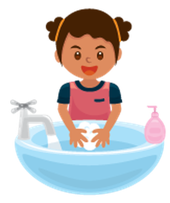 335x399 Washing Hands Get Away Bacteria Clipart The Arts Image