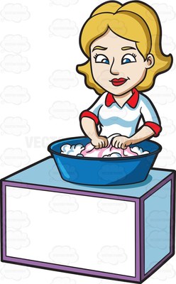 248x400 Washing Clothes By Hand Clipart