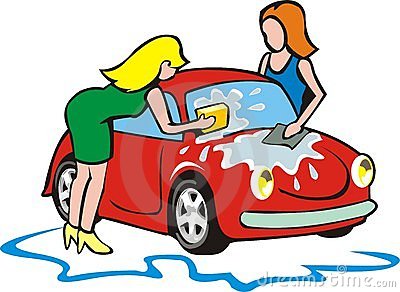 400x292 Child Clipart Washing Car