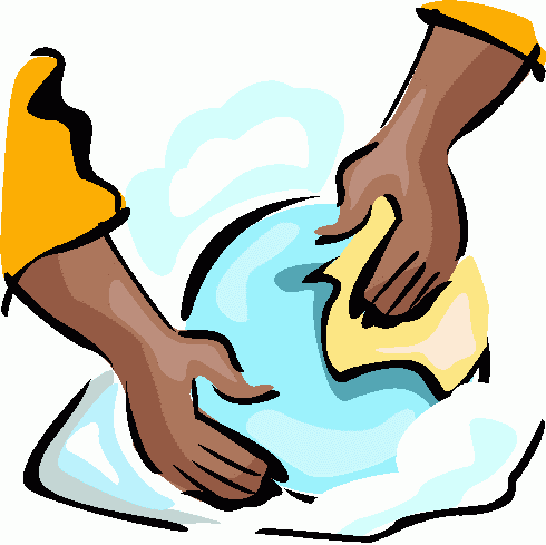 490x489 Washing Dishes Clipart