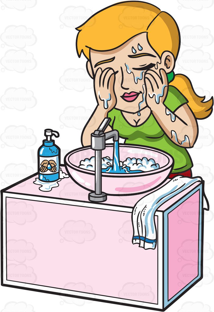 Washing Hands Cartoon Clipart