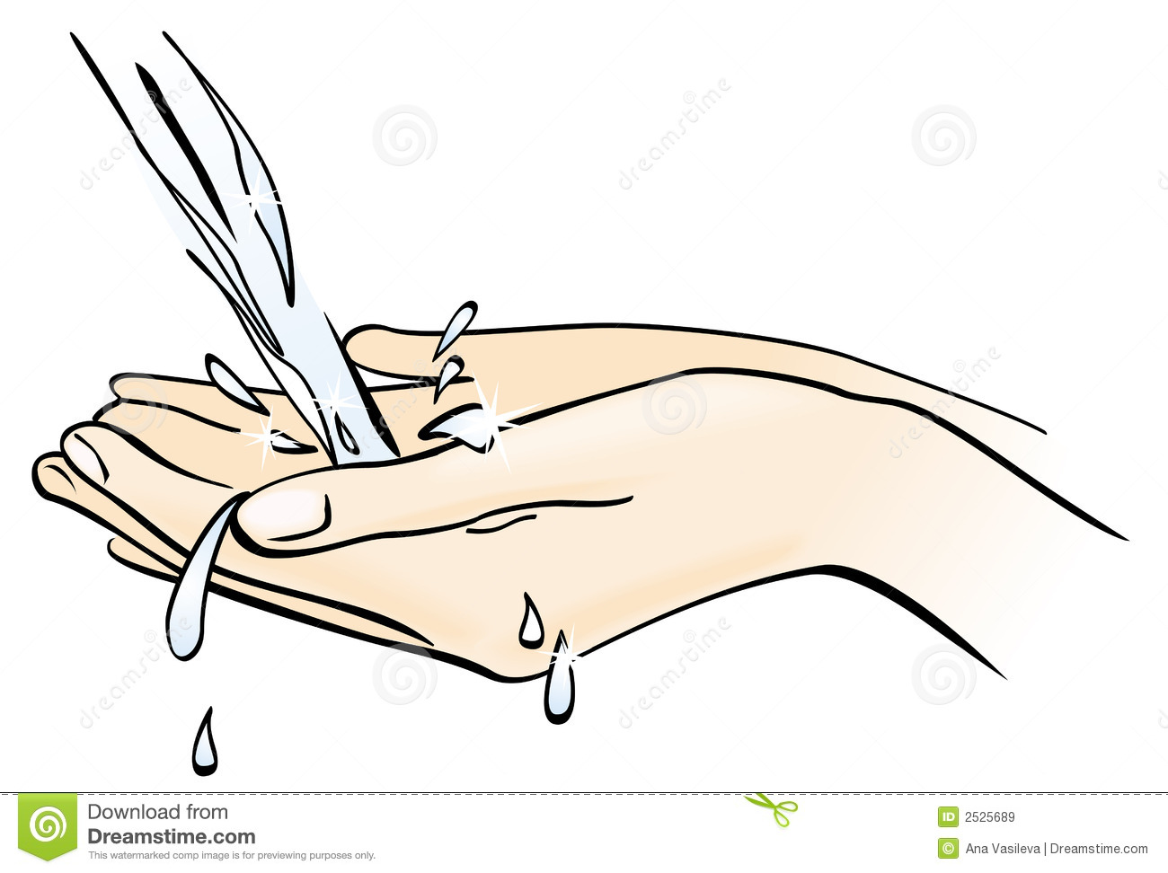 1300x972 Free Clipart Of Hands In Water