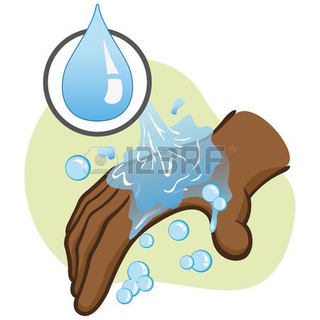 450x450 Illustration Of Afrodescendant Person Washing Hands Hygiene