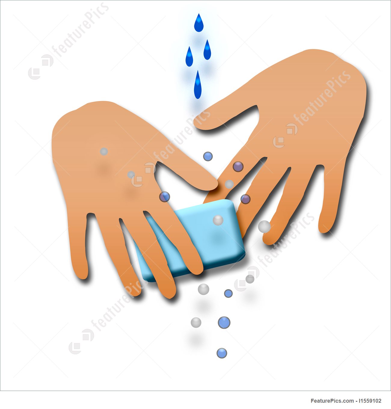 1300x1360 Wash Your Hands Stock Illustration I1559102