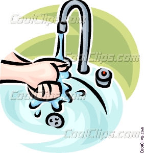 282x300 Person Washing Their Hands Vector Clip Art