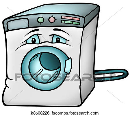 450x403 Clip Art Of Washing Machine K8508226