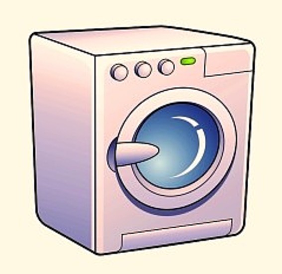 567x550 Washing Machine Clipart