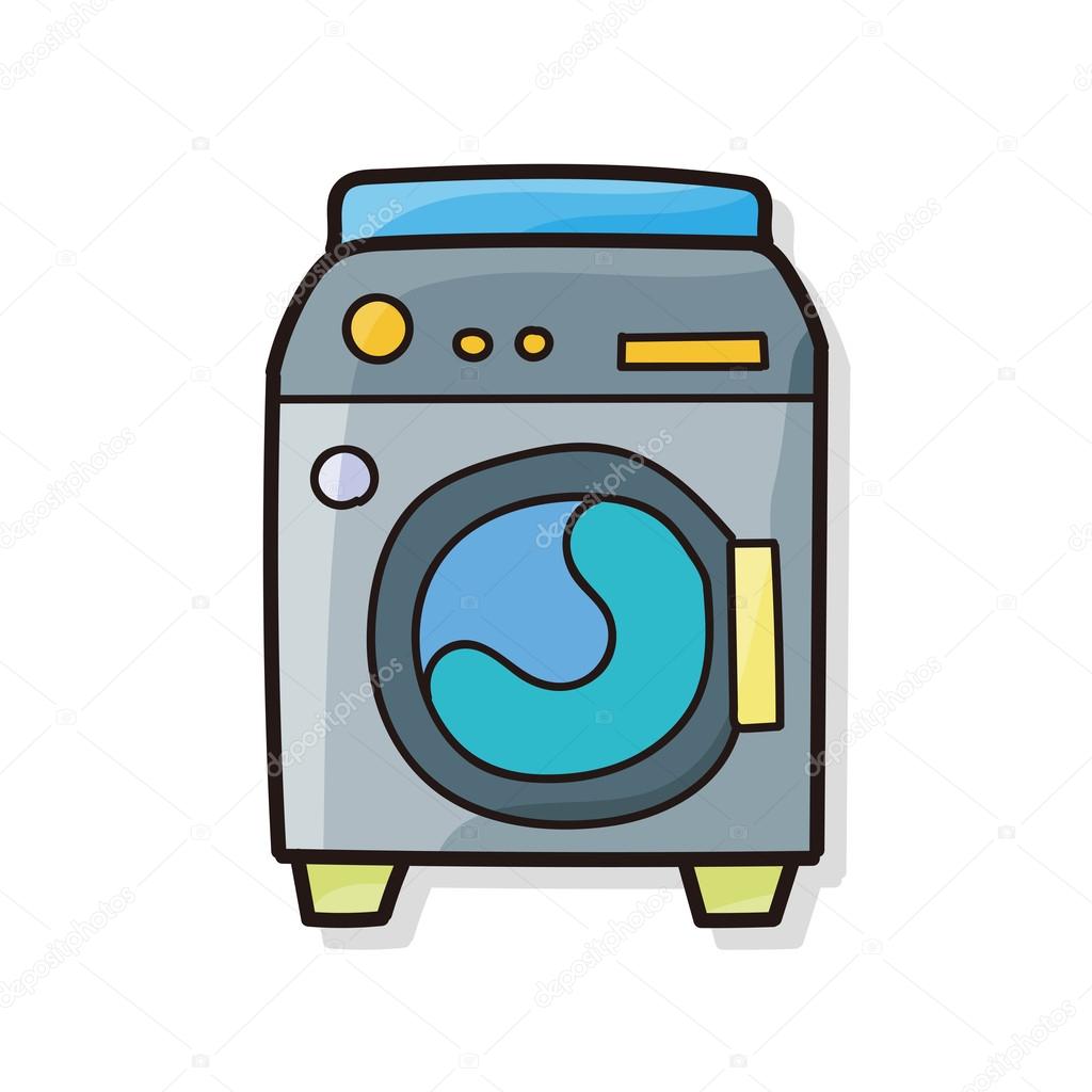 1024x1024 Washing Machine Doodle Stock Vector Wenchiawang