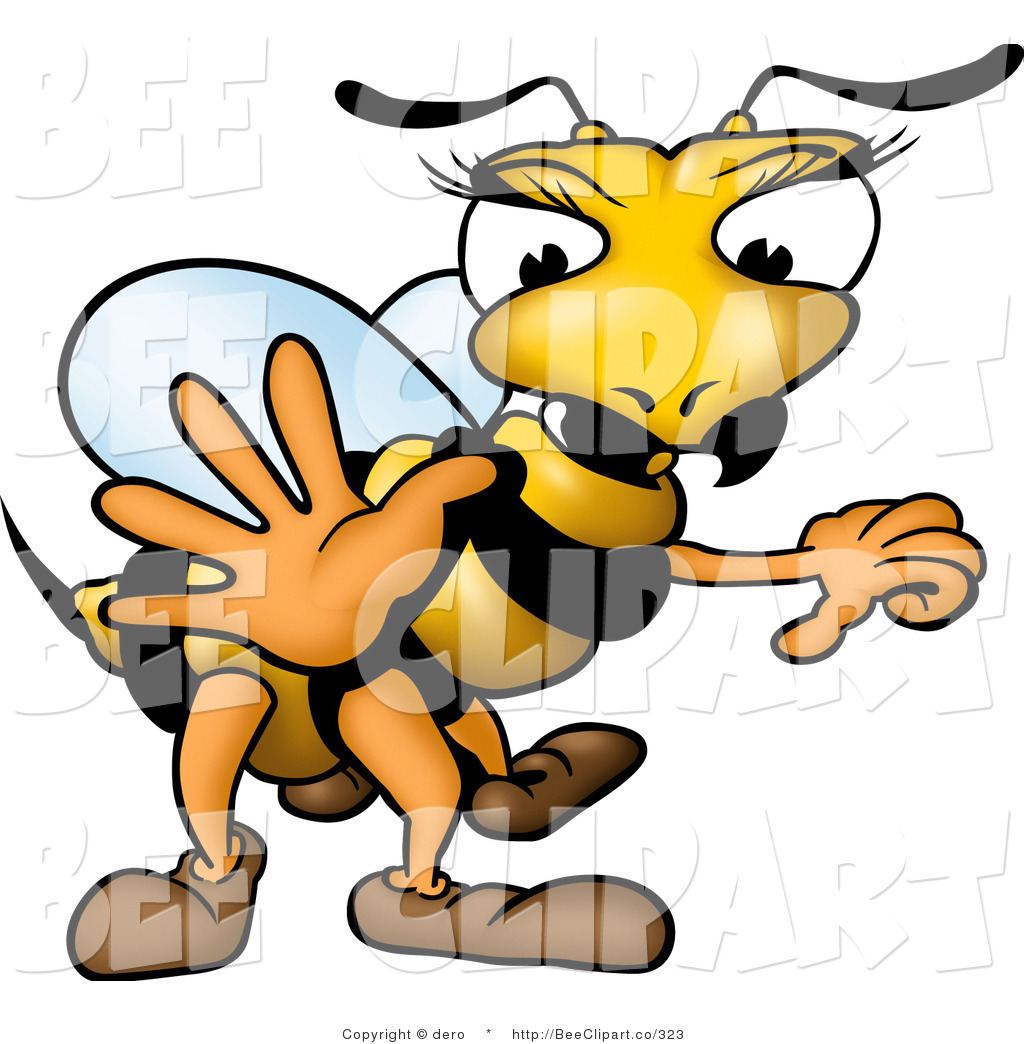 1024x1044 Clip Art Of A White And Yellow Female Wasp With Pretty Eyelashes