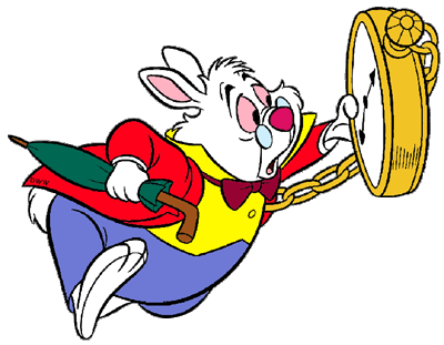 400x311 The White Rabbit Clip Art Disney Clip Art Galore