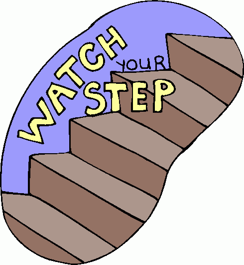 490x531 Watch Your Step Clipart