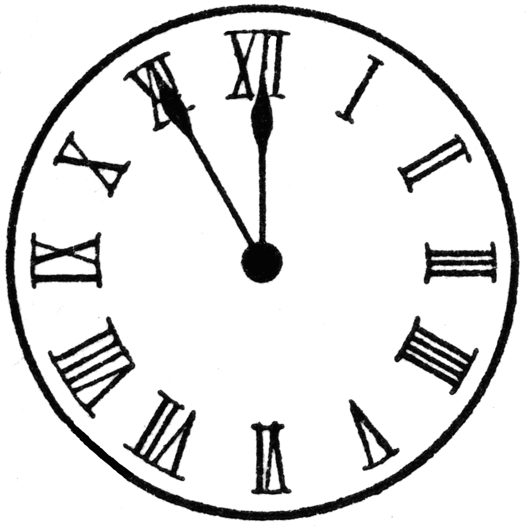 1024x1024 Clip Art Clock Clipart Image 4
