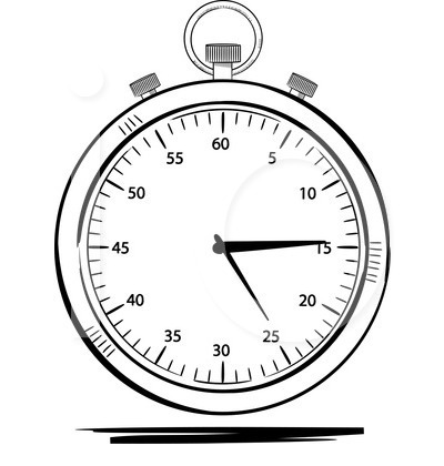 400x420 Stop Watch Clipart
