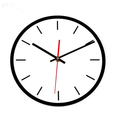 500x500 Wall Clock Clipart Black And White