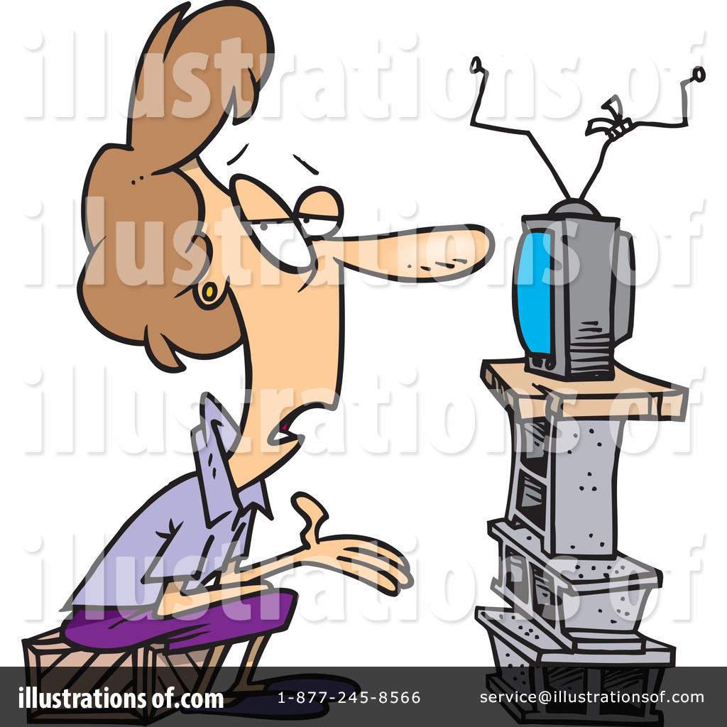 1024x1024 Watching Tv Clipart