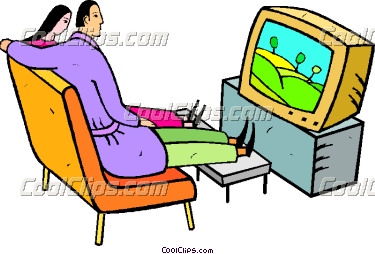 375x254 Woman Watching Tv Clipart Clipart Panda