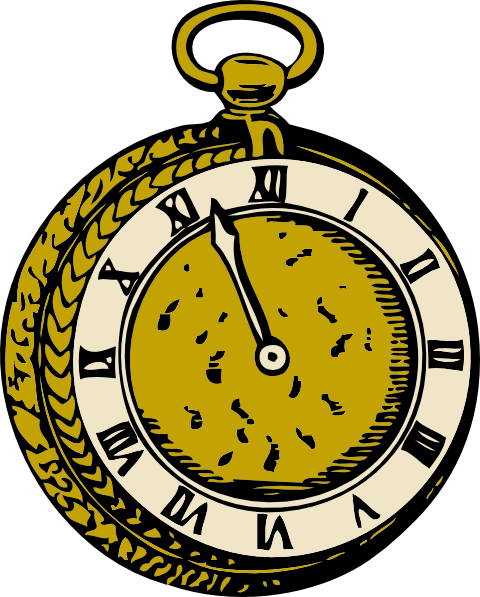 480x597 Old Pocketwatch Clip Art